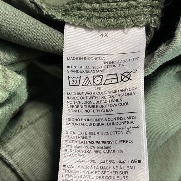 NWOT Old Navy High Waisted OGC Alpine Tundra Cuff Hem Chino Pants Plus Size 4X - Picture 5 of 13